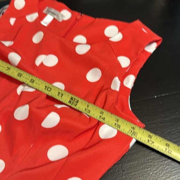 Dressbarn Vibrant Red Dress with White polkadots perfect for a day at Disney - Picture 5 of 7